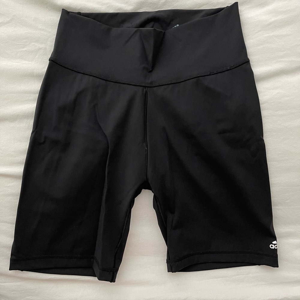 Adidas black biker shorts size M